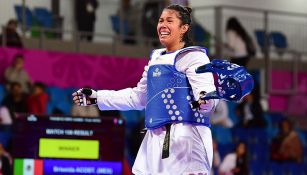 Briseida Acosta en un combate de Juegos Panamericanos 