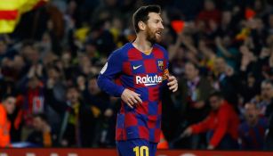 Messi dutarante un juego con Barcelona