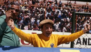 Roberto Gómez Bolaños 'Chespirito', en el Estadio Azteca