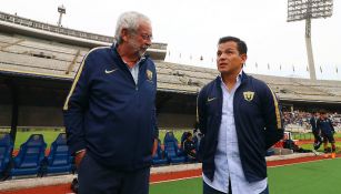 Enrique Graue e Israel López en Ciudad Universitaria