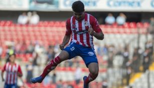 Nicolás Ibáñez celebrando su anotación ante Querétaro