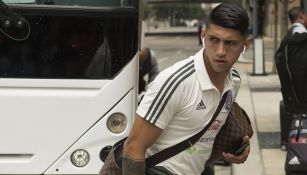 Pulido, en una concentración con la Selección Mexicana