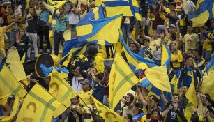 La afición de América durante un partido en el Azteca