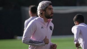 Pizarro en un entrenamiento con Inter de Miami