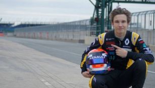 Christian Lundgaard con su equitación de Renault en la pista