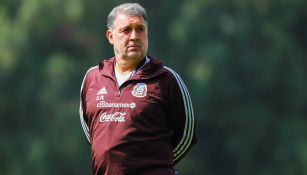 Tata Martino en entrenamiento con el TRI