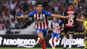 José Juan Macías celebra gol ante Atlas 