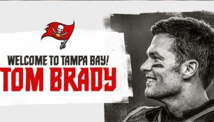 Imagen con la que Buccaneers dio la bienvenida a Tom Brady