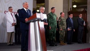 AMLO durante su conferencia matutina de este martes 