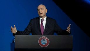 Infantino, en una conferencia de prensa