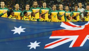 Selección de Australia previo a un partido