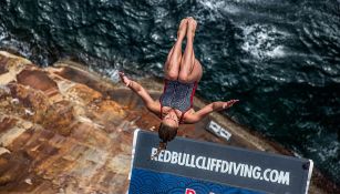  Adriana Jiménez durante una competencia de Clavados de Altura 