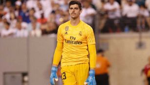 Thibaut Courtois durante un duelo con el Real Madrid