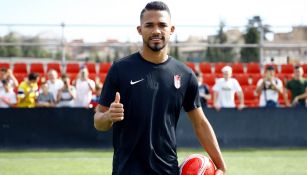 Yangel Herrera durante su presentación con Granada 