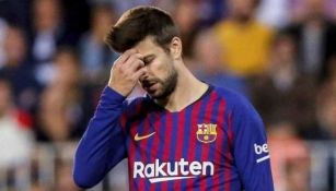 Gerard Piqué en lamento con Barcelona