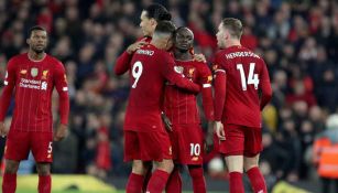 Liverpool celebra una victoria en la Premier