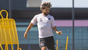 Rodolfo Pizarro durante un entrenamiento con el Inter Miami 