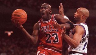 Jordan en un partido de la NBA