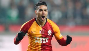 Radamel Falcao celebra un gol con el Galatasaray 