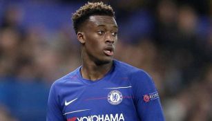 Callum Hudson-Odoi, durante un juego de los Blues