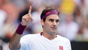 Roger Federer durante un partido
