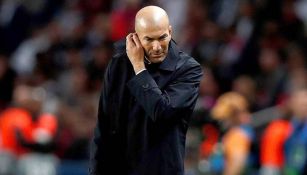 Zinedine Zidane en partido contra el PSG