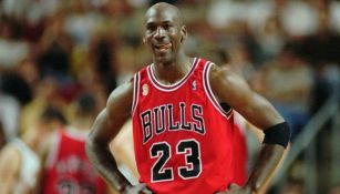 Michael Jordan durante un juego de los Bulls