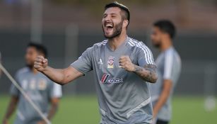 Gignac en entrenamiento