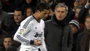 Mourinho regaña a Cristiano tras una mala acción