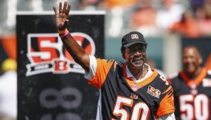 Ken Riley en homenjae con los Bengals