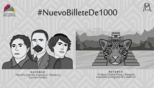 Diseño del billete de 1000 pesos