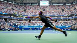 Rafael Nadal en un juego del US Open