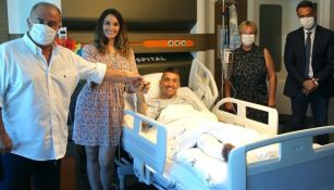 Fernando Muslera pasando su cumpleaños en el hospital