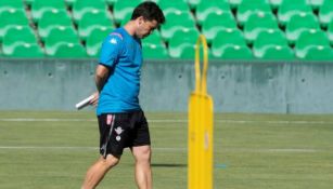 Rubi en un entrenamiento con Betis