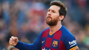 Messi en partido con Barcelona