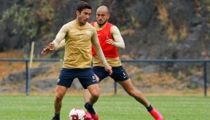 Vigón en un entrenamiento en la Cantera Universitaria 