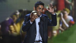 Jorge Campos en una ceremonia de Balón de Oro