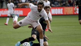 Rodolfo Pizarro en acción con Inter Miami