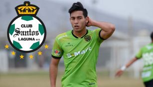 Gael Sandoval, en un choque de la Sub 20 de Juárez