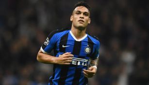 Lautaro Martínez en partido con el Inter de Milan