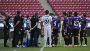 Jugadores de Mazatlán en un partido de Copa por México