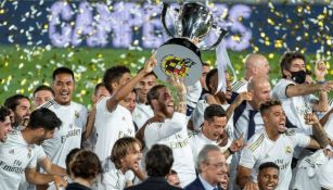 Real Madrid festejando el campeonato de Liga