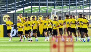 Jugadores del Dortmund durante un entrenamiento