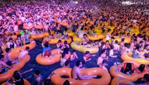 Mega fiesta en Wuhan, China