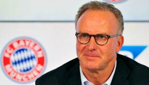 Karl-Heinz Rummenigge en presentación