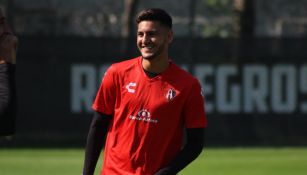 Alejandro Gómez durante un entrenamiento con Atlas