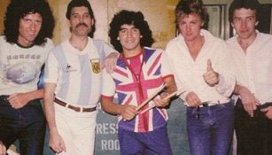 Queen y Diego Armando Maradona en Vélez 