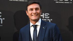 Javier Zanetti durante una gala de la FIFA 