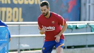 Barcelona: Pjanic entrenó por primera vez con el cuadro catalán 