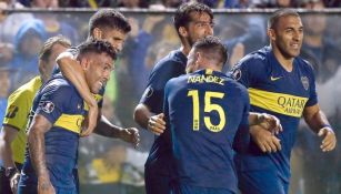 Jugadores de Boca Juniors durante un partido 